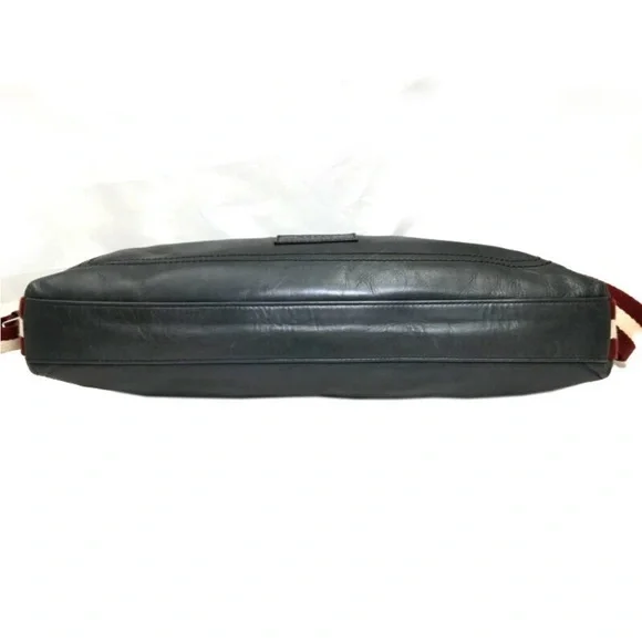 BALLY 2Way Business Bag
Striped Gray Leather Silver Hardware - Picture 4 of 8